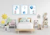 Posterset für Kinder Blaue Hasen Kinderbilder 30x40 Produktbild-Vorschau 5