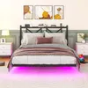 okwish plávajúca posteľ 140x200 rám postele kovová posteľ s Náhľad obrázku produktu 2