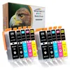 A multi-pack of ink cartridges and their packaging. Produktbild-Vorschau