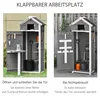 Outsunny Gartenschrank Holz mit Tür Geräteschuppen Produktbild-Vorschau 6