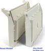 Two white plastic skimmer covers are shown side-by-side against a white background. The one on the left is labeled 'Neues Modell' (New Model) and the one on the right is labeled 'Altes Modell bis Mitte 2024' (Old Model until mid-2024). Produktbild-Vorschau