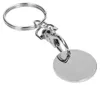 Einkaufswagenchip aus Metall, Silber, mit Karabinerhaken Produktbild-Vorschau 6