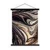MuchoWow® Textilposter Marmoroptik - Schwarz - Gold - Weiß Produktbild-Vorschau 1