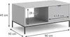 Table basse Vicco Eliza Gris 90x50cm, Model 40504 Voir les images du produit 7