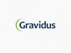 A logo with the text 'Gravidus' is displayed on a patterned background. Produktbild-Vorschau