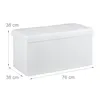 Relaxdays Faltbare Sitzbank XL, mit Stauraum, Sitzcube mit Produktbild-Vorschau 4
