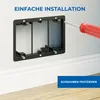 deleyCON Einbaurahmen für Multimedia Wanddosen Wandplatte Produktbild-Vorschau 5