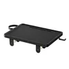 A black bedside tray with a phone slot and a cup holder. Produktbild-Vorschau