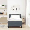 Boxspringbett mit Kopfteil Dunkelgrau 100 x 200 cm Samt Produktbild-Vorschau 3