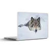 MuchoWow® Laptop Aufkleber Sticker Cover Wolf - Schnee - Produktbild-Vorschau 1