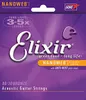 The image shows the packaging of Elixir Nanoweb acoustic guitar strings. Produktbild-Vorschau
