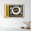 Leinwandbild retro-öffnungszeiten 90x60 cm Feeby gelb Produktbild-Vorschau 2