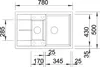 Blanco METRA 6 S lavello 780 x 500 mm antracite 513473 Anteprima dell’immagine prodotto 6