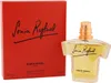 Sonia Rykiel Eau de Toilette in T-Shirt-förmigem Flakon mit orange-goldener Kappe neben roter Verpackung mit schwarzer Handschrift. Náhľad obrázku produktu