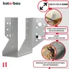 KOTARBAU® Sada 10 závesov na trámy 50 x 105 mm Závesy na Náhľad obrázku produktu 4