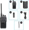 A collage of images showing the components of a Retevis RB617 walkie-talkie set. Anteprima dell’immagine prodotto