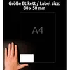 Avery Zweckform J4785-20, Namens-Etiketten, 80 x 50  mm, Produktbild-Vorschau 28