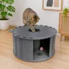 Filz-Katzenhöhle Rondell · grau · 60 x 60 x 29 cm · Produktbild-Vorschau 3