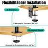 Laptop-Ständer, Laptop Tray Desk Mount für 1 Laptop Produktbild-Vorschau 5
