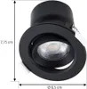Prios LED-Einbauleuchte Shima, schwarz, 7 W, 3000K, dimmbar Produktbild-Vorschau 4
