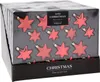 16tlg Weihnachtskugel Christbaumkugeln Baumkugel Set Sterne Rot Produktbild-Vorschau