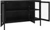 vidaXL Kredens czarny 70x35x70 cm stal i szkło Podgląd zdjęcia produktu 6