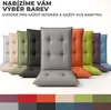 Pillows24 Polštář pro venkovní židle -120x50x8 cm / Tmavě Náhled obrázku produktu 4