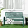Outsunny 2-Sitzer Parkbank mit Blumenmuster Gartenbank für Produktbild-Vorschau 6