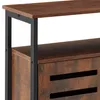 Příborník Warrington 100x37x82cm - Průmyslové dřevo tmavé, Náhled obrázku produktu 6
