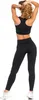 Damen Leggings Sportlich Hohe Taille Blickdicht Gerippt Produktbild-Vorschau 4