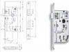 Hobes Einsteckschloss 040057 K134 72/80 P-L Produktbild-Vorschau 1