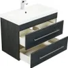 Badmöbel Infinity 850 SoftClose anthrazit gemasert : Produktbild-Vorschau 4