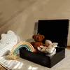 Creative Deco XL Zwarte Houten Doos met Deksel Opbergdoos, Productafbeelding-voorbeeld 2