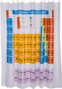 Duschvorhang Periodensystem 180x180cm Produktbild-Vorschau 1