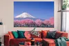 MuchoWow® Poster Fuji in Asien mit Kirschblüten im Produktbild-Vorschau 2