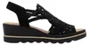 Rieker Damen Sandalette Schwarz Voir les images du produit 2