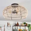 Chadid moderne Deckenlampe aus Metall/Bambus in Produktbild-Vorschau 2