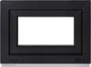 A black window frame with a white interior, set against a white background. Anteprima dell’immagine prodotto