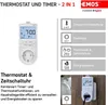 EMOS 2in1 Steckdosenthermostat und Zeitschaltuhr für Produktbild-Vorschau 22