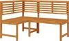 vidaXL Garten-Eckbank 140 cm Massivholz Akazie Produktbild-Vorschau 4