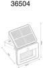 Außenwandleuchte Solar mit Bewegungsmelder Außenstrahler Produktbild-Vorschau 15