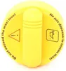 A yellow cap with text and symbols. Náhled obrázku produktu