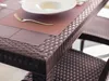 Tavolo rettangolare 150x90 cm in wicker stampato con gambe Anteprima dell’immagine prodotto 5