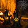 Halloween Deko Geister Baumstumpf mit LED Licht, Halloween Produktbild-Vorschau 8