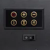 A close-up view of a control panel with illuminated buttons and a toggle switch. Podgląd zdjęcia produktu