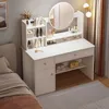 Toaletka Z Lustrem Z Szufladami Biała Makijażu Glamour Podgląd zdjęcia produktu 4