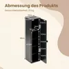 COSTWAY Badezimmerschrank schmal mit verstellbaren Ablagen, Produktbild-Vorschau 3