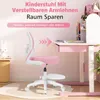 HOFFREE Dětská židle k psacímu stolu Ergonomická otočná Náhled obrázku produktu 5