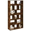 vidaXL Divisorio per ambienti in rovere fumé 100x33x187,5 Anteprima dell’immagine prodotto 3
