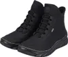 A pair of black Rieker women's ankle boots. Podgląd zdjęcia produktu